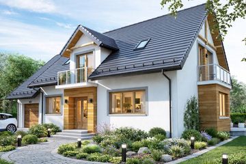  Projekt domu BW-27 (JGC1240) - projekt domu parterowego z poddaszem - Zdjęcie 1