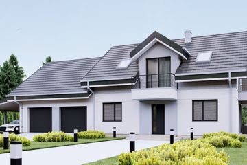  Projekt domu uA170 (WCB1291) - projekt domu parterowego z poddaszem - Zdjęcie 1