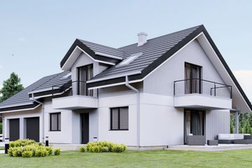  Projekt domu uA170 (WCB1291) - projekt domu parterowego z poddaszem - Zdjęcie 2