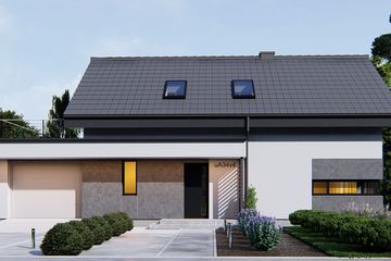  Projekt domu uA34v4 (WCB1302) - projekt domu parterowego z poddaszem - Zdjęcie 2