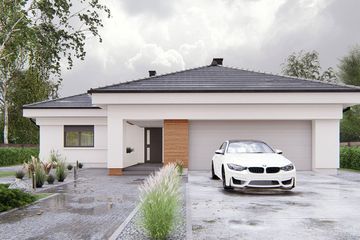  Projekt domu uA9v3 (WCB1289) - projekt domu parterowego - Zdjęcie 1