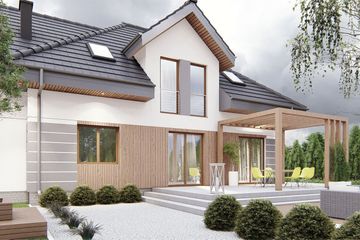  Projekt domu uA29v4 (WCB1290) - projekt domu parterowego z poddaszem - Zdjęcie 3