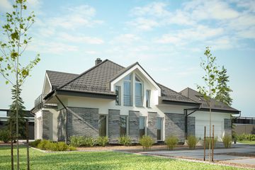  Projekt domu Latimona 4 (KKF1026) - projekt domu parterowego z poddaszem - Zdjęcie 1