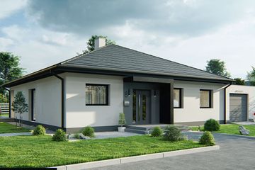  Projekt domu Geralt 2b25 (WRD3053) - projekt domu parterowego - Zdjęcie 1