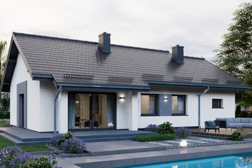  Projekt domu APS 332+G (LUA1523) - projekt domu parterowego - Zdjęcie 4