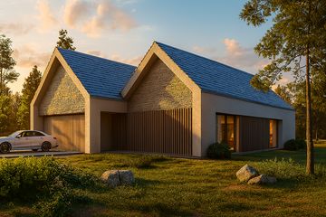  Projekt domu A-08 (PZB1070) - projekt domu parterowego - Zdjęcie 2