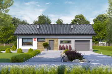  Projekt domu przy Przyjemnej 36 (KRK1690) - projekt domu parterowego - Zdjęcie 1