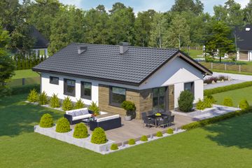  Projekt domu przy Przyjemnej 36 (KRK1690) - projekt domu parterowego - Zdjęcie 2