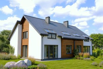  Projekt domu JB58 Wygodny (dwulokalowy) (GDA1046) - projekt domu parterowego z poddaszem - Zdjęcie 1