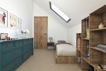  Projekt domu letniskowego KA157 SZ (PKT1192) - projekt domu letniskowego parterowego z poddaszem - Zdjęcie 9