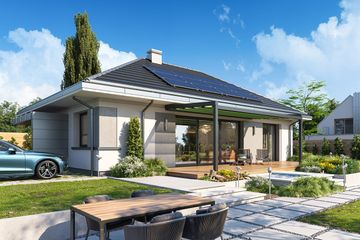  Projekt domu na przytulnej 2 (WAH2073) - projekt domu parterowego - Zdjęcie 2