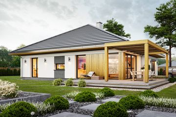  Projekt domu na słonecznej 2 (WAH2074) - projekt domu parterowego - Zdjęcie 4