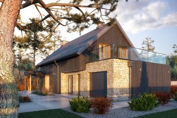  Projekt domu Weranda 6 (BSA2299) - projekt domu parterowego z poddaszem - Zdjęcie 5