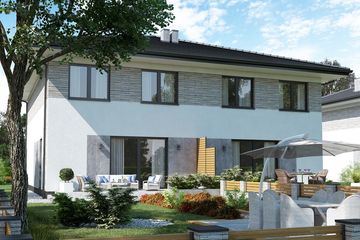  Projekt domu KA145 (PKT1193) - projekt domu z pełnym piętrem - Zdjęcie 2