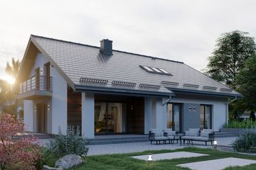  Projekt domu APS 326 (LUA1524) - projekt domu parterowego z poddaszem - Zdjęcie 4