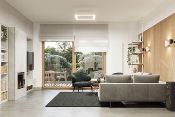  Projekt domu E-276 (WAX1196) - projekt domu parterowego z poddaszem - Zdjęcie 6