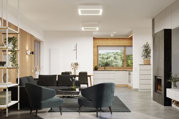  Projekt domu E-277 (WAX1197) - projekt domu parterowego z poddaszem - Zdjęcie 4