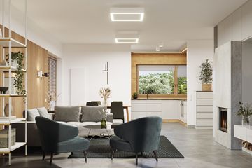  Projekt domu E-278 (WAX1198) - projekt domu parterowego z poddaszem - Zdjęcie 4