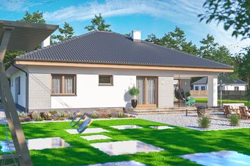  Projekt domu Fabian energo (WOE1167) - projekt domu parterowego - Zdjęcie 4