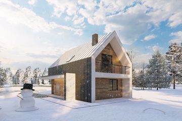  Projekt domu Sej-pro 072/1 energo (ELW1062) - projekt domu parterowego z poddaszem - Zdjęcie 2