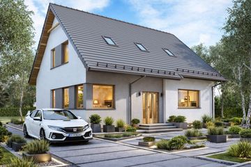  Projekt domu BW-27 wariant 1 (JGC1241) - projekt domu parterowego z poddaszem - Zdjęcie 1