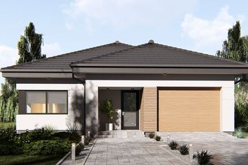  Projekt domu uA46v7 (WCB1308) - projekt domu parterowego - Zdjęcie 1