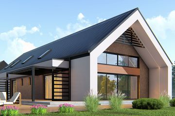  Projekt domu uA76v5 (WCB1311) - projekt domu parterowego z poddaszem - Zdjęcie 3