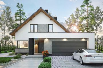  Projekt domu Perfetto (WOF1151) - projekt domu parterowego z poddaszem - Zdjęcie 2