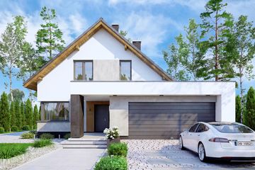  Projekt domu Perfetto (WOF1151) - projekt domu parterowego z poddaszem - Zdjęcie 2