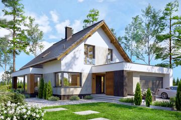  Projekt domu Perfetto (WOF1151) - projekt domu parterowego z poddaszem - Zdjęcie 3
