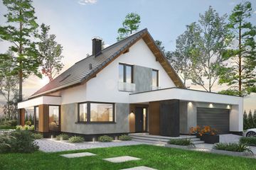  Projekt domu Perfetto (WOF1151) - projekt domu parterowego z poddaszem - Zdjęcie 3