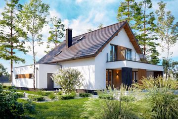  Projekt domu Perfetto (WOF1151) - projekt domu parterowego z poddaszem - Zdjęcie 4