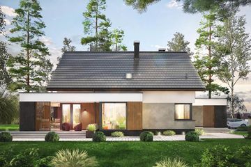  Projekt domu Perfetto (WOF1151) - projekt domu parterowego z poddaszem - Zdjęcie 5