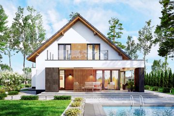  Projekt domu Perfetto (WOF1151) - projekt domu parterowego z poddaszem - Zdjęcie 1