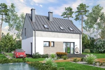 Projekt domu Unica (WOF1152) - projekt domu parterowego z poddaszem - Zdjęcie 3