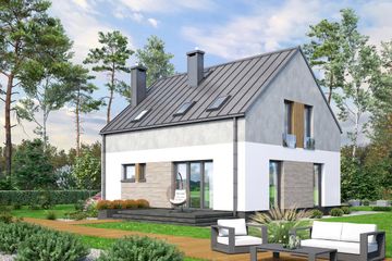 Projekt domu Unica (WOF1152) - projekt domu parterowego z poddaszem - Zdjęcie 4