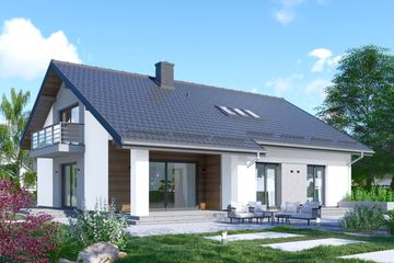  Projekt domu APS 326 wariant 2 dwurodzinny (LUA1557) - projekt domu parterowego z poddaszem - Zdjęcie 2