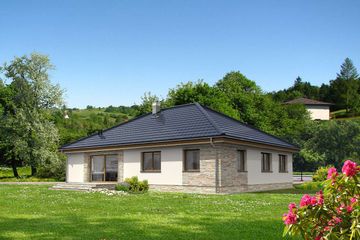  Projekt domu Lizbona LMB119 (WRB1630) - projekt domu parterowego - Zdjęcie 3