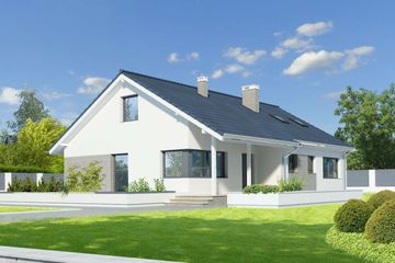  Projekt domu Boston LMB116 (WRB1631) - projekt domu parterowego - Zdjęcie 1