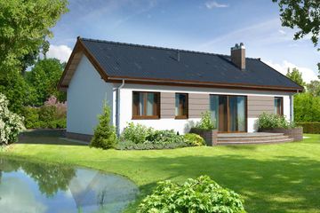  Projekt domu Leeds III LMB70B (WRB1637) - projekt domu parterowego - Zdjęcie 3