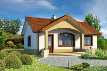  Projekt domu Leeds LMB70 (WRB1638) - projekt domu parterowego - Zdjęcie 1