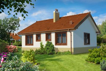  Projekt domu Leeds LMB70 (WRB1638) - projekt domu parterowego - Zdjęcie 3