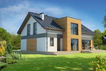  Projekt domu Oxford LMP319 (WRB1639) - projekt domu parterowego z poddaszem - Zdjęcie 3