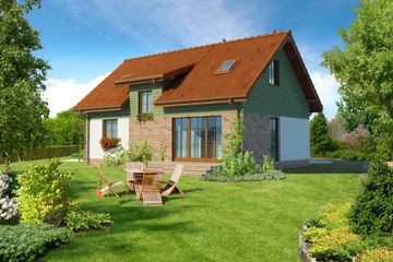  Projekt domu Murcja LMP248 (WRB1641) - projekt domu parterowego z poddaszem - Zdjęcie 3