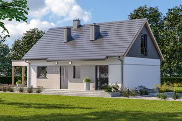  Projekt domu D321 (WAI1425) - projekt domu parterowego z poddaszem - Zdjęcie 3