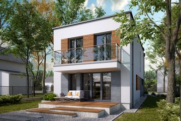  Projekt domu Wiąz W (BSA2300) - projekt domu z pełnym piętrem - Zdjęcie 1