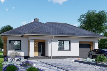  Projekt domu APS 093 wariant 2 (LUA1528) - projekt domu parterowego - Zdjęcie 1