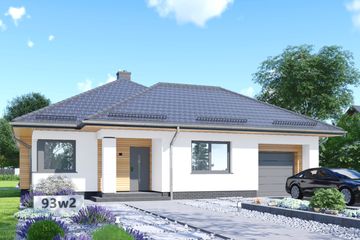  Projekt domu APS 093 wariant 2 (LUA1528) - projekt domu parterowego - Zdjęcie 1