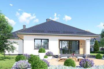  Projekt domu APS 093 wariant 2 (LUA1528) - projekt domu parterowego - Zdjęcie 2