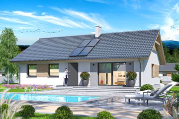  Projekt domu Tiara 2 (WOE1168) - projekt domu parterowego - Zdjęcie 3